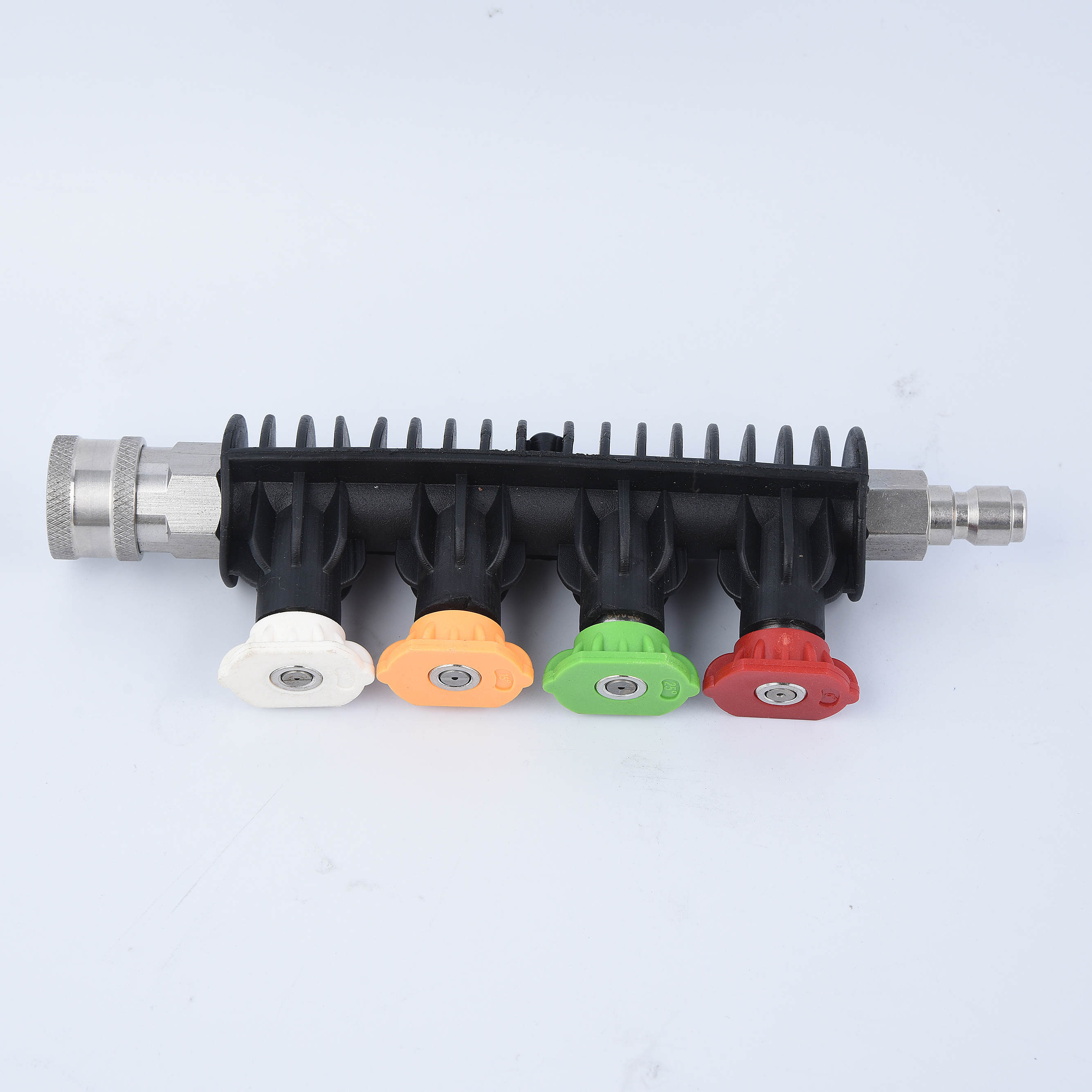 Кратко подключите копье из нержавеющей стали с держателем сопла и 4 форсунки для стиральной машины